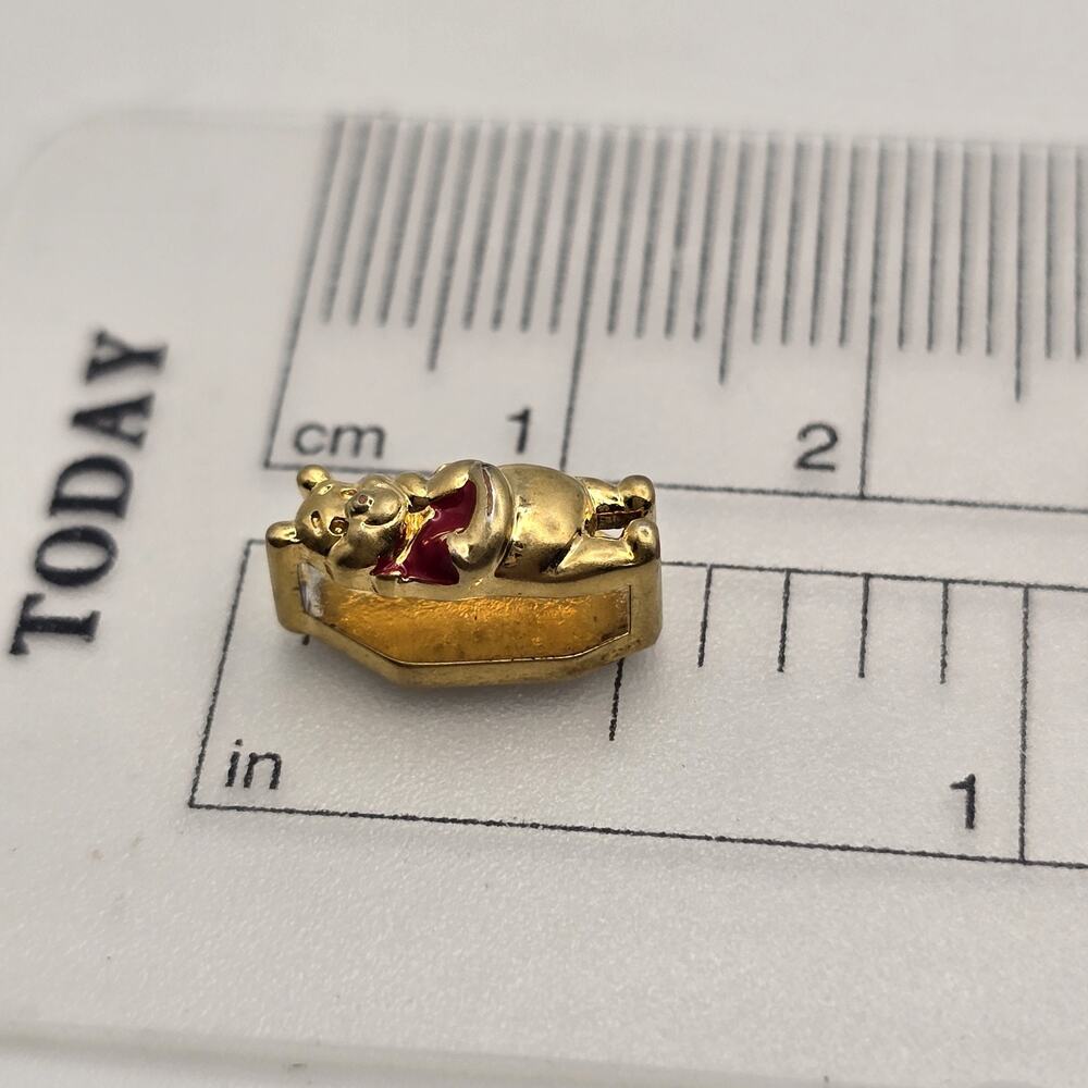 Keep Collective Disney Winnie The Pooh Gold Tone Charm Slider for Bracelet - Picture 2 of 8